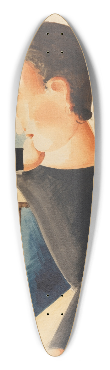 Oskar Schlemmer - Sinnender 39.3 inch art pintail longboard deck