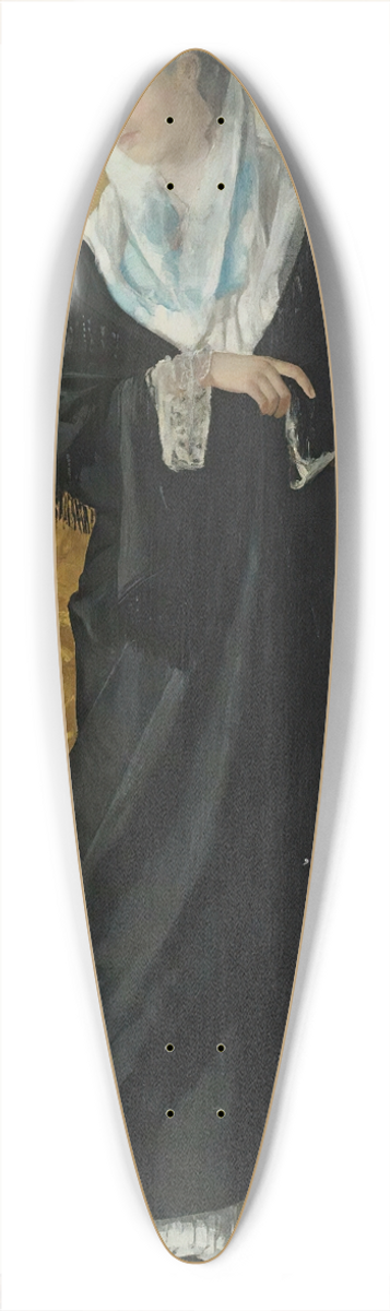 Osman Hamdi Bey - A Lady Of Constantinople 39.3 inch art pintail longboard deck