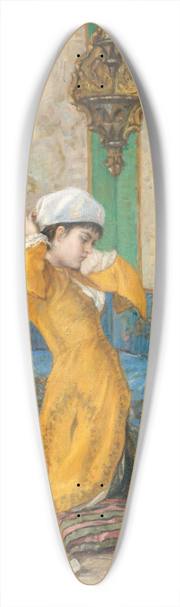 Osman Hamdi Bey - Ottoman Lady, preparing for an outing 39.3 inch art pintail longboard deck