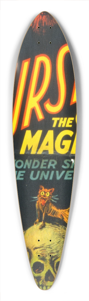 Otis Lithograph Co - Thurston the great magician the wonder show of the universe. 39.3 inch art pintail longboard deck