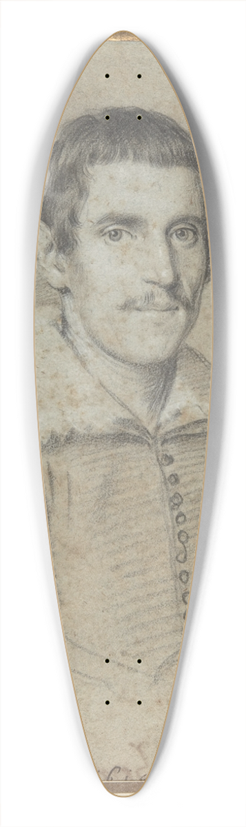 Ottavio Leoni - Portrait of Piermarino Bernab 39.3 inch art pintail longboard deck