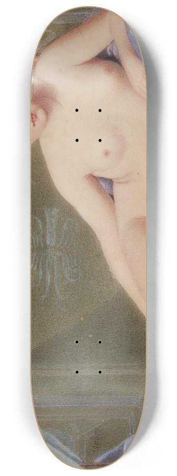 Continental School - Portrait of a Lady, CalledMadame Rcamier 8.25 inch art skate deck