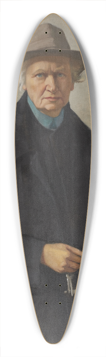 Ottilie Wilhelmine Roederstein - Self-portrait with Keys 39.3 inch art pintail longboard deck
