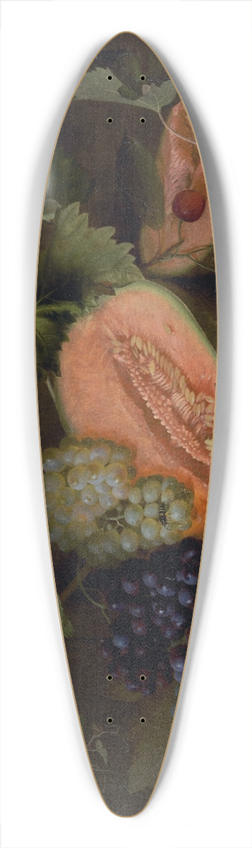Otto Didrik Ottesen - Still Life With Melons And Grapes 39.3 inch art pintail longboard deck