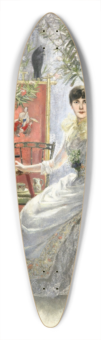 Otto Hierl-Deronco - Portrait De Jeune Femme 39.3 inch art pintail longboard deck