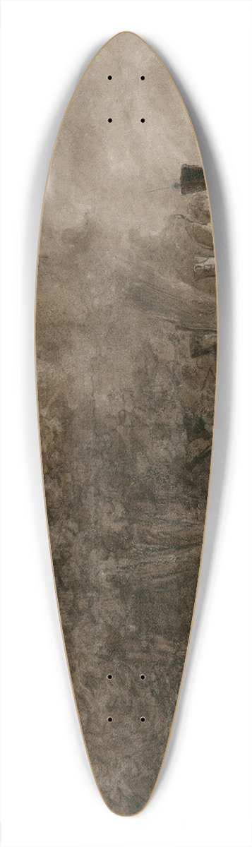 Otto Howen - Bivakkerende soldaten bij een kampvuur 39.3 inch art pintail longboard deck