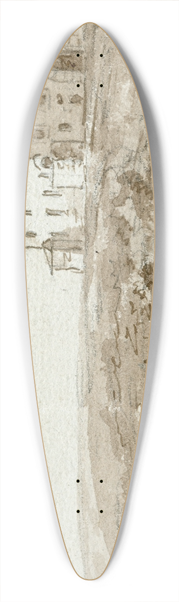 Otto Howen - Een verlaten klooster bij Gerona 39.3 inch art pintail longboard deck