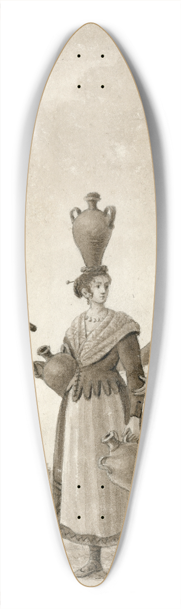 Otto Howen - Klederdrachten uit Aragon 39.3 inch art pintail longboard deck