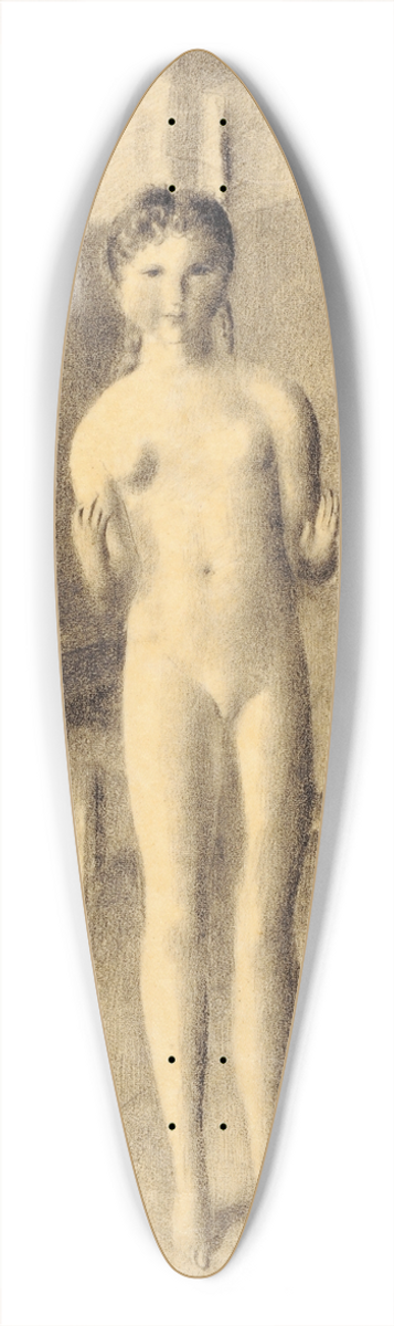 Otto Meyer-Amden - Mdchen in Amdener Stube 39.3 inch art pintail longboard deck