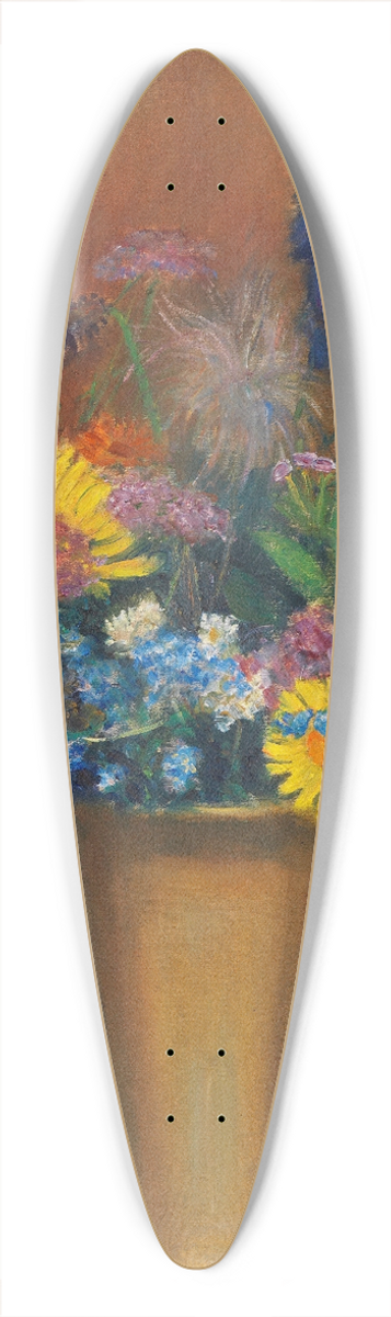 Otto Modersohn - Sommerblumenstrau 39.3 inch art pintail longboard deck