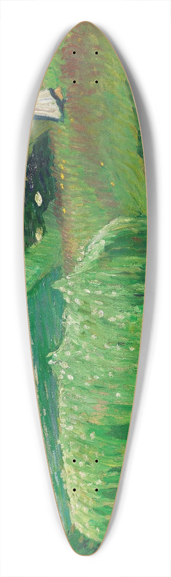 Otto Modersohn - Sommerliche Wiesen bei Fischerhude 39.3 inch art pintail longboard deck