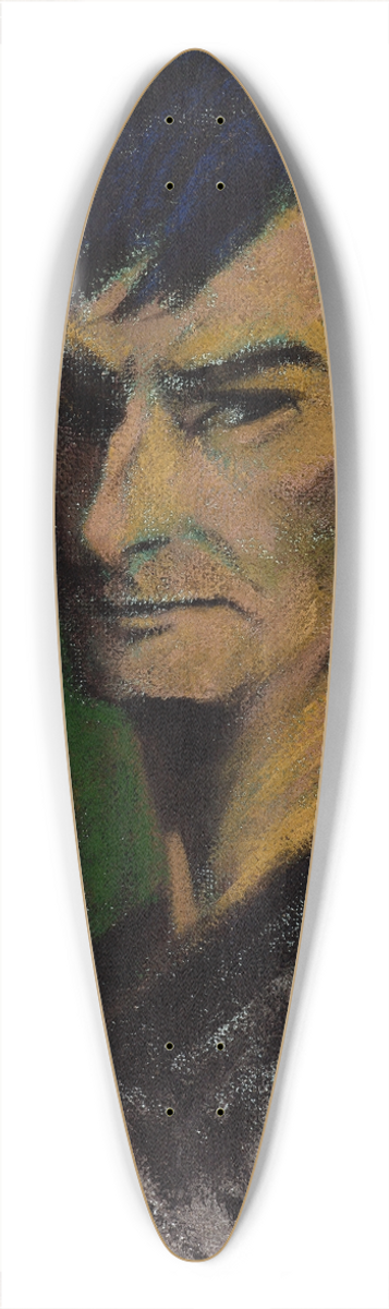 Otto Mueller - Self-Portrait 39.3 inch art pintail longboard deck