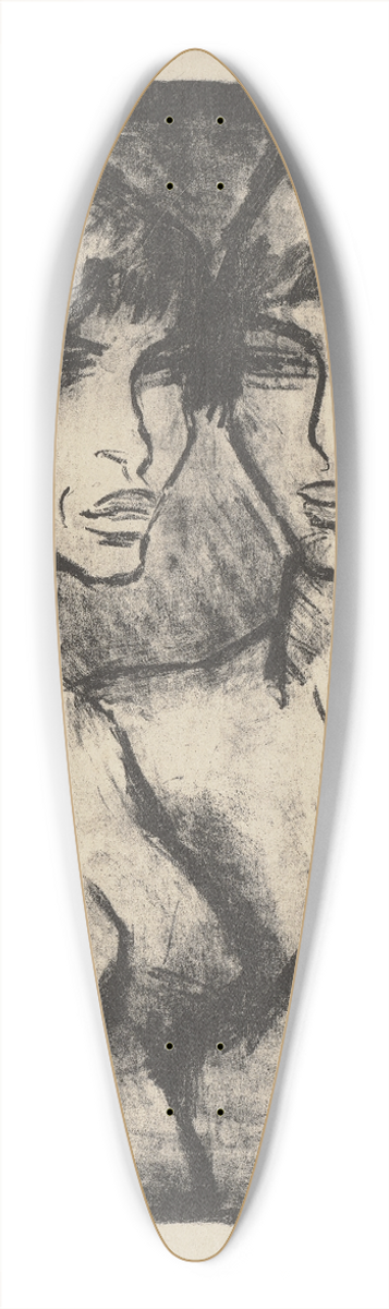 Otto Mueller - Zwei Mdchen  Halbakte 39.3 inch art pintail longboard deck