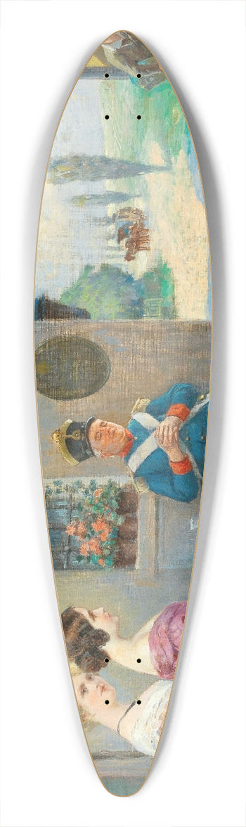 Otto Nowak - Gemtliche Zeit 39.3 inch art pintail longboard deck
