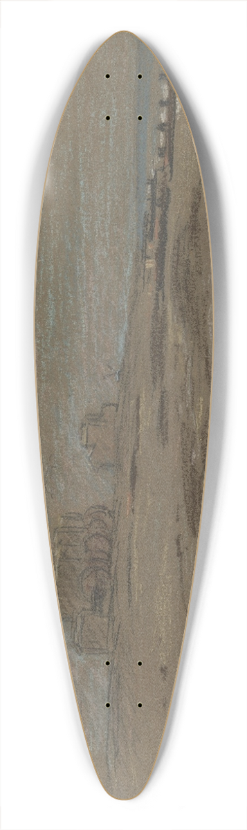 Otto Scholderer - Ansicht der Kste von Littlehampton 39.3 inch art pintail longboard deck