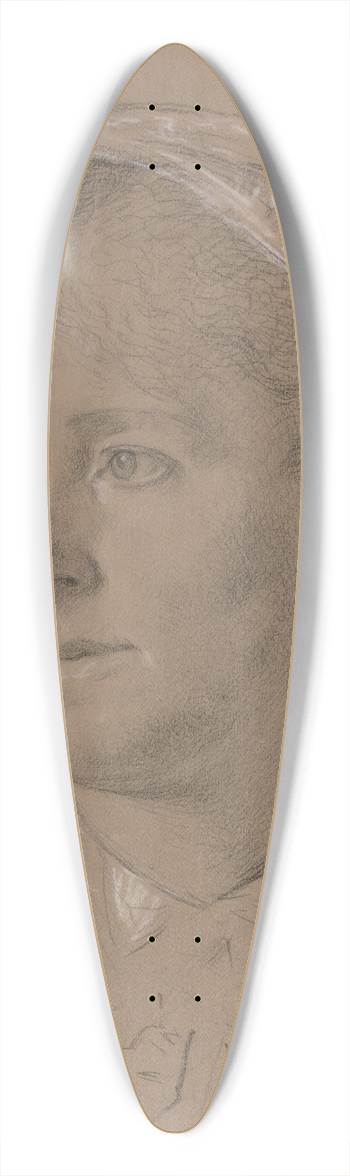 Otto Scholderer - Bildnis Luise Scholderer 39.3 inch art pintail longboard deck