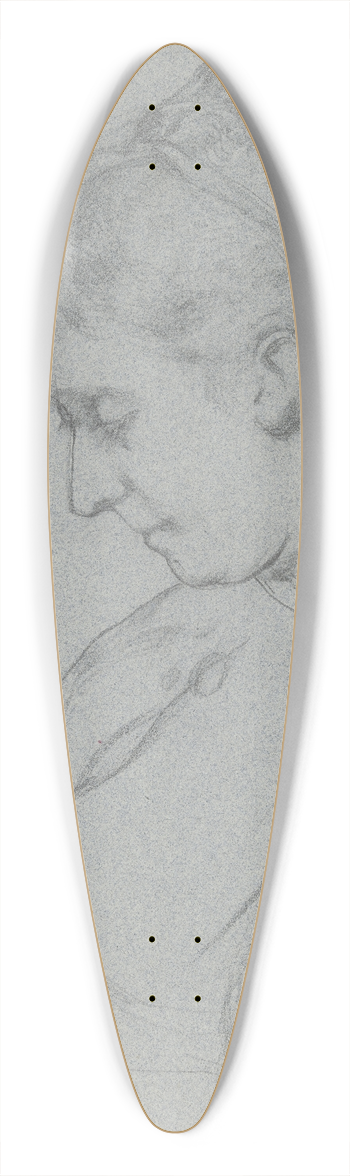 Otto Scholderer - Luise Scholderer, Brustbild im Profil 39.3 inch art pintail longboard deck