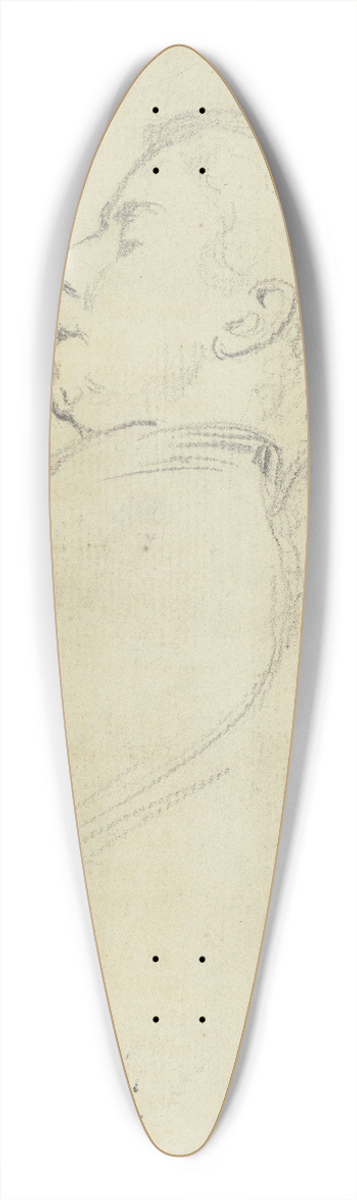 Otto Scholderer - Luise Scholderer schlafend 39.3 inch art pintail longboard deck
