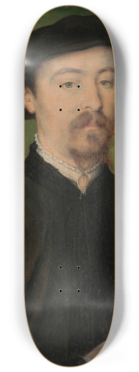 Corneille de Lyon - Portrait of a Man with Gloves 8.25 inch art skate deck