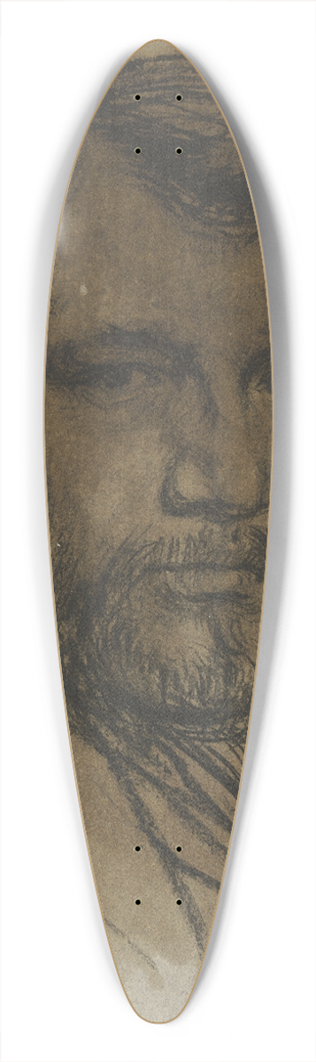 Otto Scholderer - Selbstbildnis des Knstlers 39.3 inch art pintail longboard deck