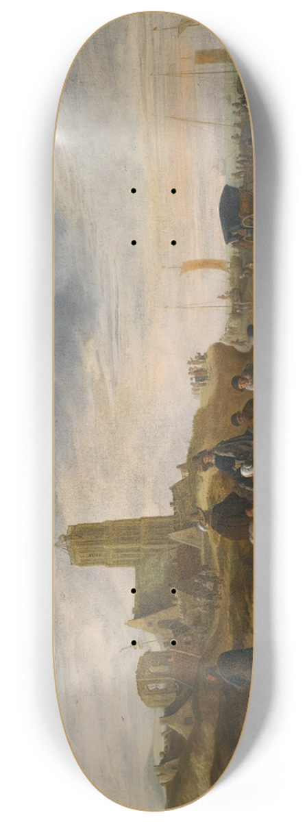 Cornelis Beelt - A View Of The BeachAt Scheveningen 8.25 inch art skate deck