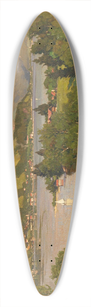 Otto Strtzel - Blick auf den Tegernsee von Westen aus 39.3 inch art pintail longboard deck