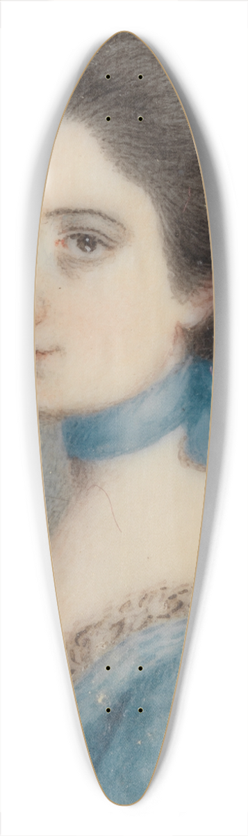 Ozias Humphrey - Portrait of a Lady. 39.3 inch art pintail longboard deck