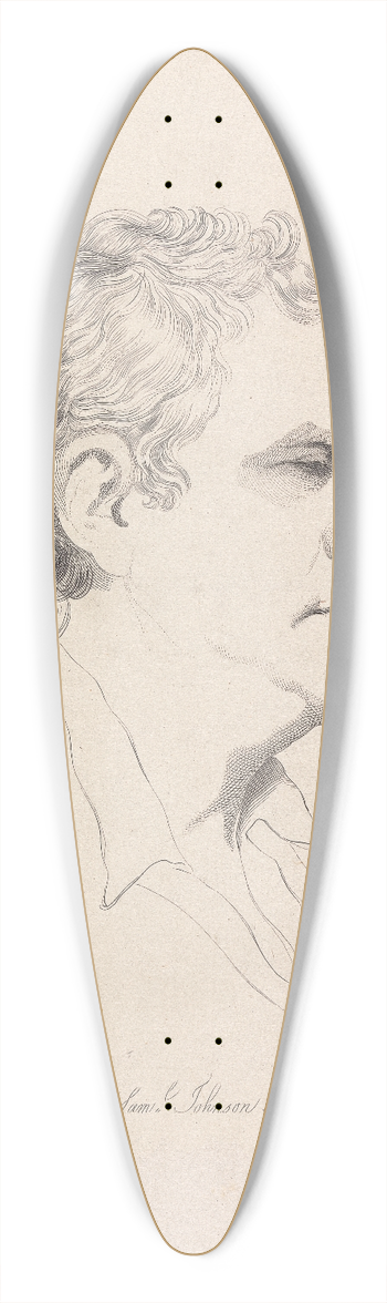 Ozias Humphrey - Samuel Johnson 39.3 inch art pintail longboard deck