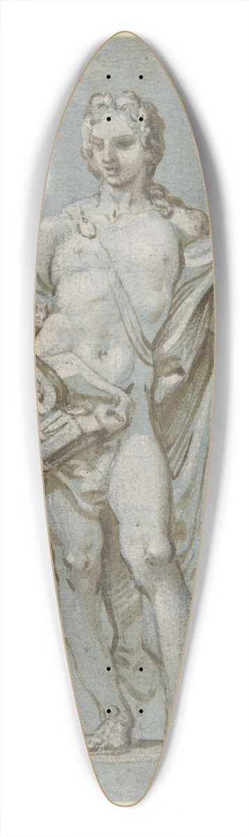 Paolo Gerolamo Piola - Standing Figure of Apollo with a Lyre 39.3 inch art pintail longboard deck