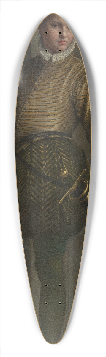 Paolo Veronese - Boy with a Greyhound 39.3 inch art pintail longboard deck