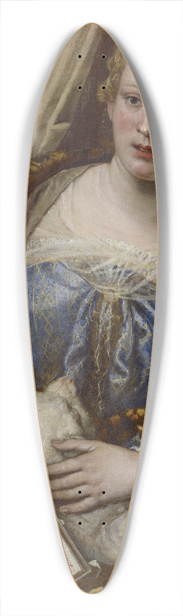 Paolo Veronese - Portrait Of A Lady As Saint Agnes 39.3 inch art pintail longboard deck