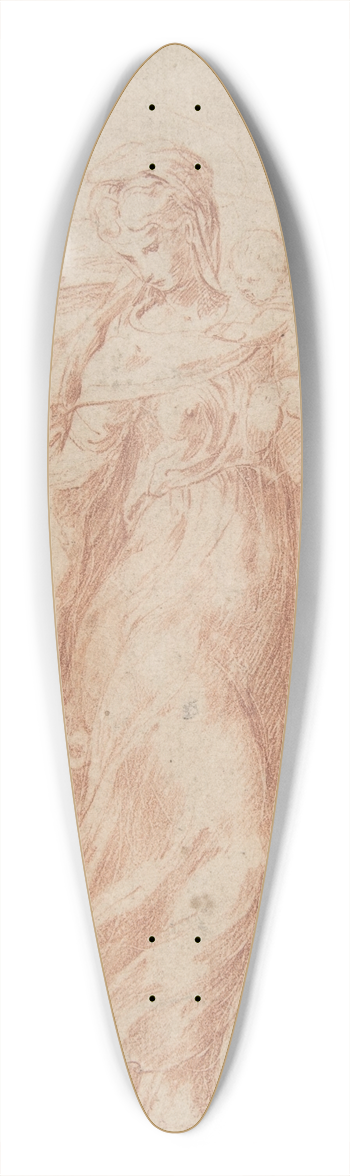 Parmigianino - The Virgin Walking to the Right Carrying the Christ Child 39.3 inch art pintail longboard deck