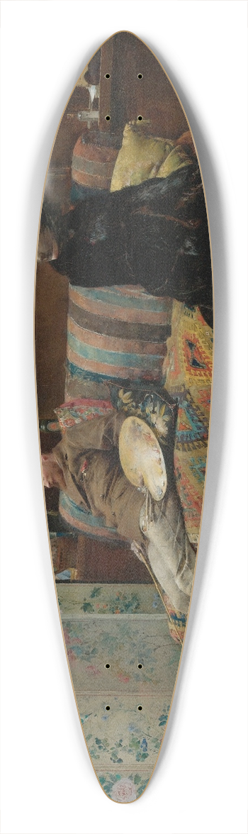 Pascal-Adolphe-Jean Dagnan-Bouveret - Bouderie (Gustave Courtois In His Studio) 39.3 inch art pintail longboard deck