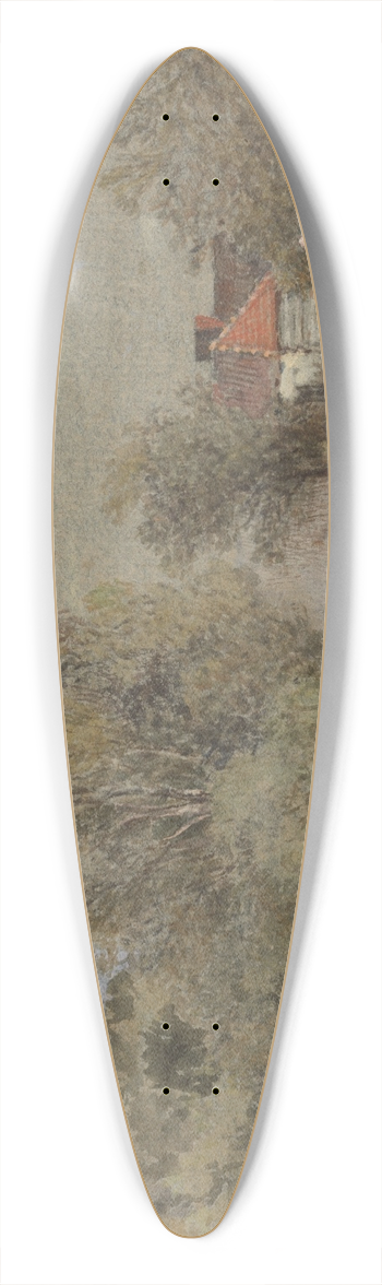 Patrick Nasmyth - Battersea Fields 39.3 inch art pintail longboard deck