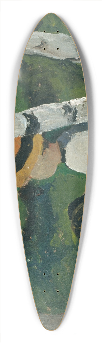 Paula Modersohn-Becker - Boy on the way under birch trees 39.3 inch art pintail longboard deck