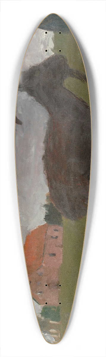 Paula Modersohn-Becker - Buerin mit zwei Ziegen vor Gehft 39.3 inch art pintail longboard deck