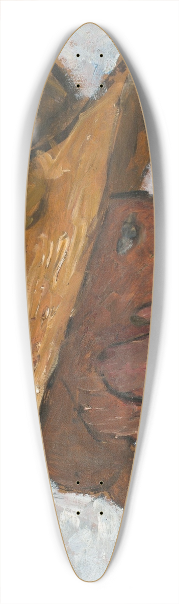 Paula Modersohn-Becker - Mdchen mit Strohhut im Profil nach rechts 39.3 inch art pintail longboard deck