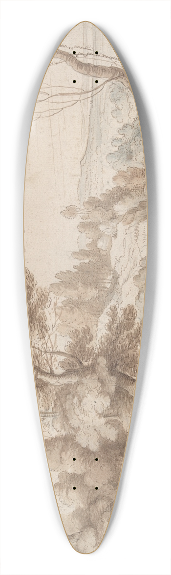 Paul Bril - Landscape with Trees and View into aValley 39.3 inch art pintail longboard deck