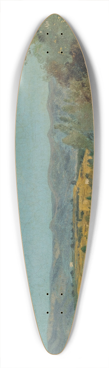 Paul-Camille Guigou - Les Bords de la Durance  Puyvert 39.3 inch art pintail longboard deck