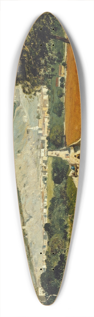 Paul-Camille Guigou - Paysage de Provence. Vue de Saint-Saturnin-les-Apt. 39.3 inch art pintail longboard deck