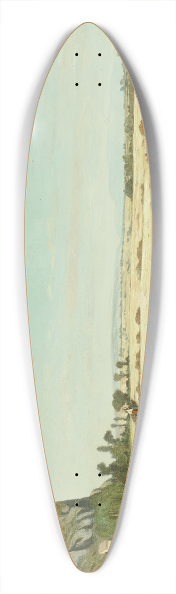 Paul-Camille Guigou - The Banks of the River Durance at Saint Paul 39.3 inch art pintail longboard deck