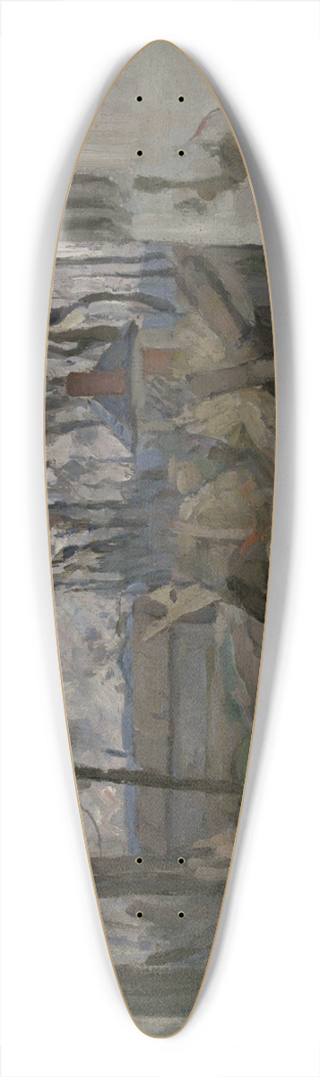Paul Czanne - A Village Road nearAuvers 39.3 inch art pintail longboard deck