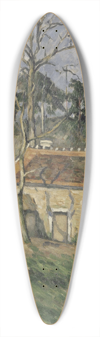 Paul Czanne - Farmyard 39.3 inch art pintail longboard deck