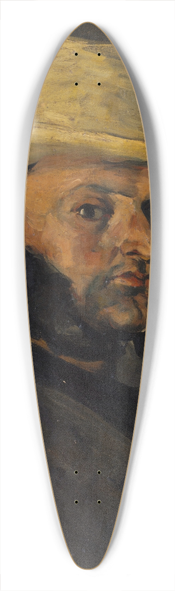 Paul Czanne - Gustave Boyer (b. 1840) in a Straw Hat 39.3 inch art pintail longboard deck