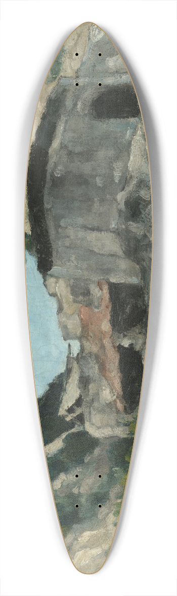 Paul Czanne - Landscape with WaterMill 39.3 inch art pintail longboard deck