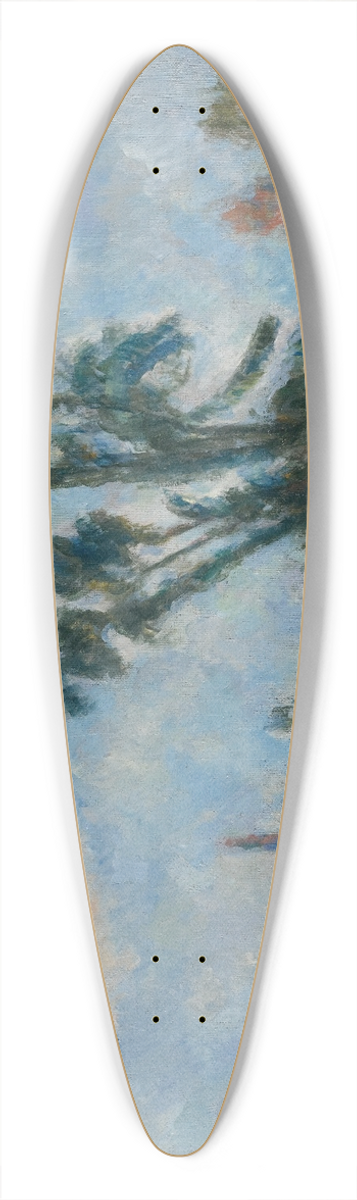 Paul Czanne - La Rivire 39.3 inch art pintail longboard deck
