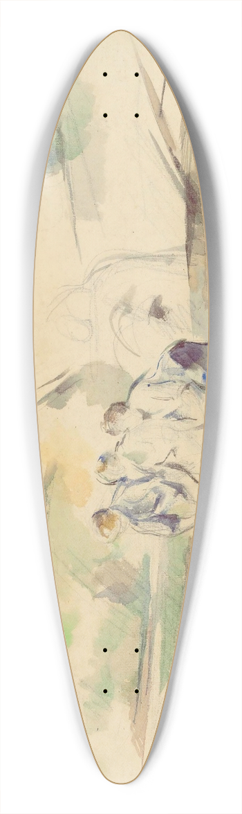 Paul Czanne - Laveuses 39.3 inch art pintail longboard deck