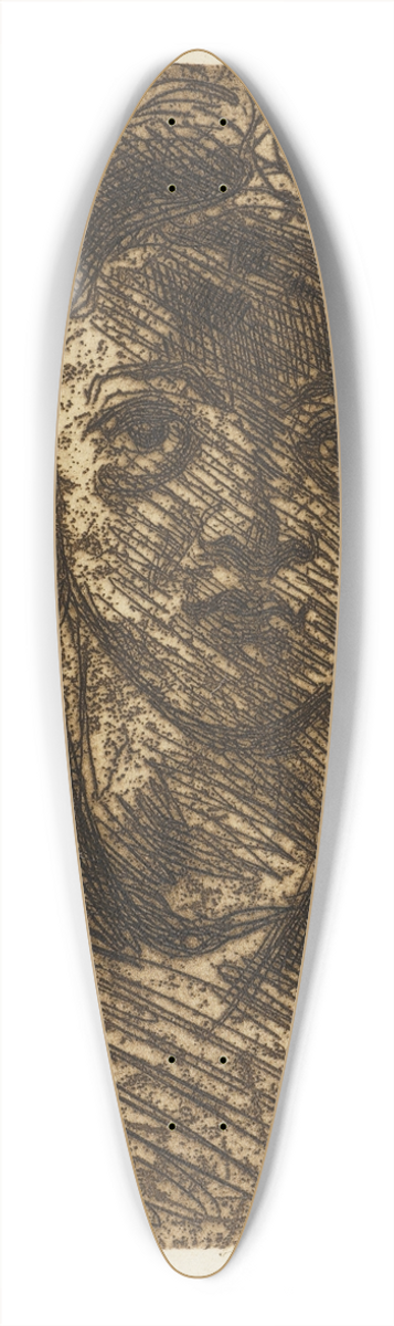 Paul Czanne - Mdchenkopf (Tte de femme) 39.3 inch art pintail longboard deck