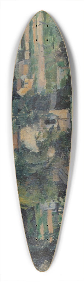 Paul Czanne - Mill on the Couleuvre at Pontoise 39.3 inch art pintail longboard deck