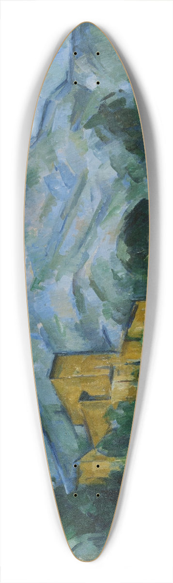 Paul Czanne - Mont Sainte-Victoire and Chteau Noir 39.3 inch art pintail longboard deck